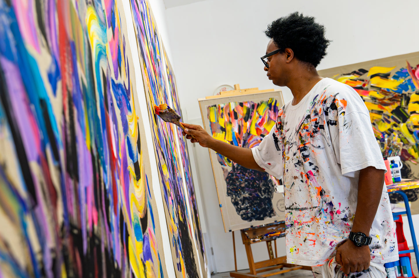 Colours of Utopia Girmachew Getnet bei Galerie Lachenmann Art Frankfurt 2