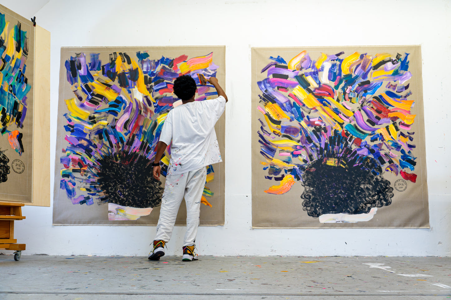 Colours of Utopia Girmachew Getnet bei Galerie Lachenmann Art Frankfurt 1