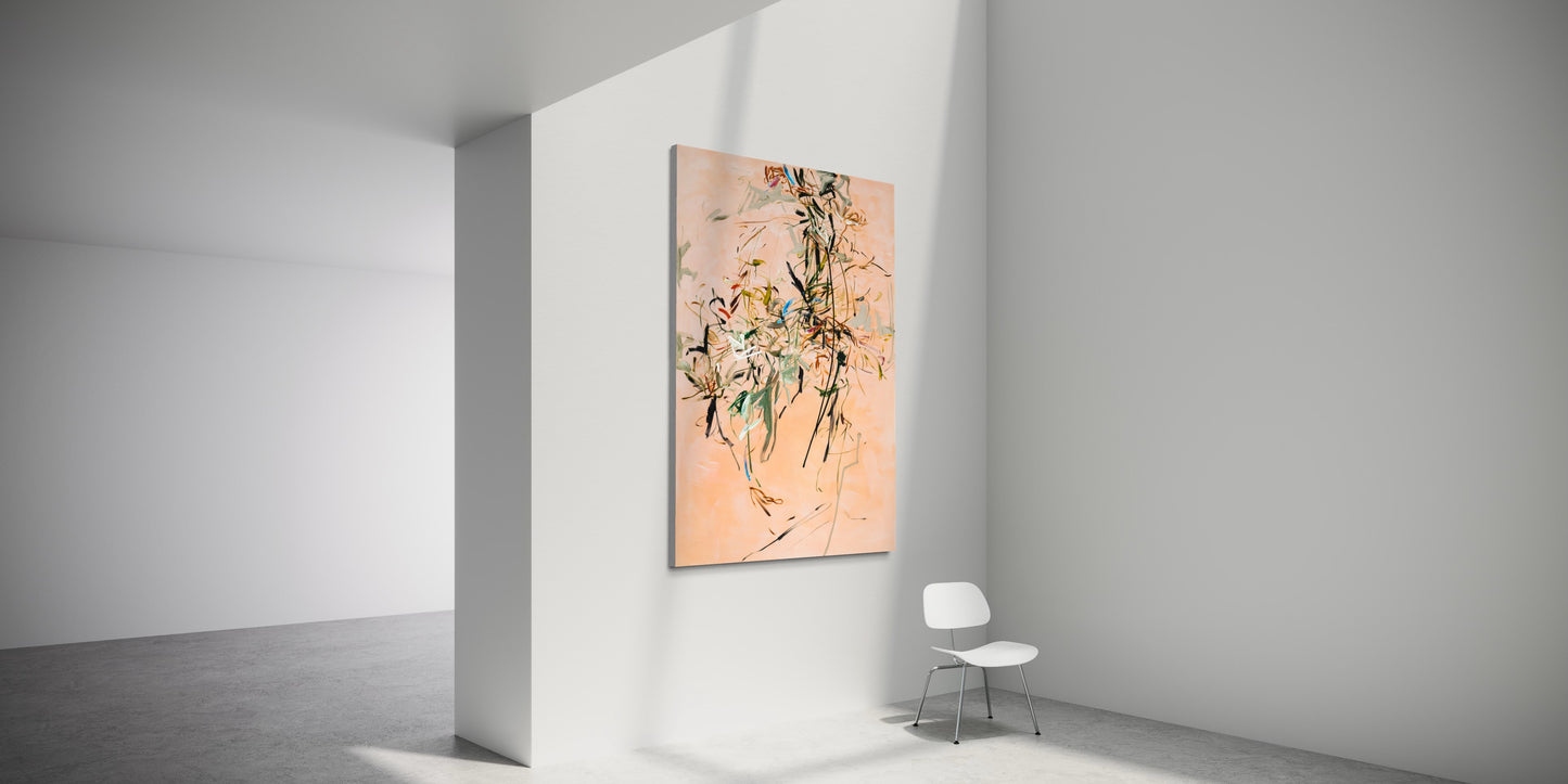 Jukka Rusanen: Das Gemälde Afterimage / Jälkikuva aus dem Jahr 2022 misst 210x150cm. Erhältlich bei uns