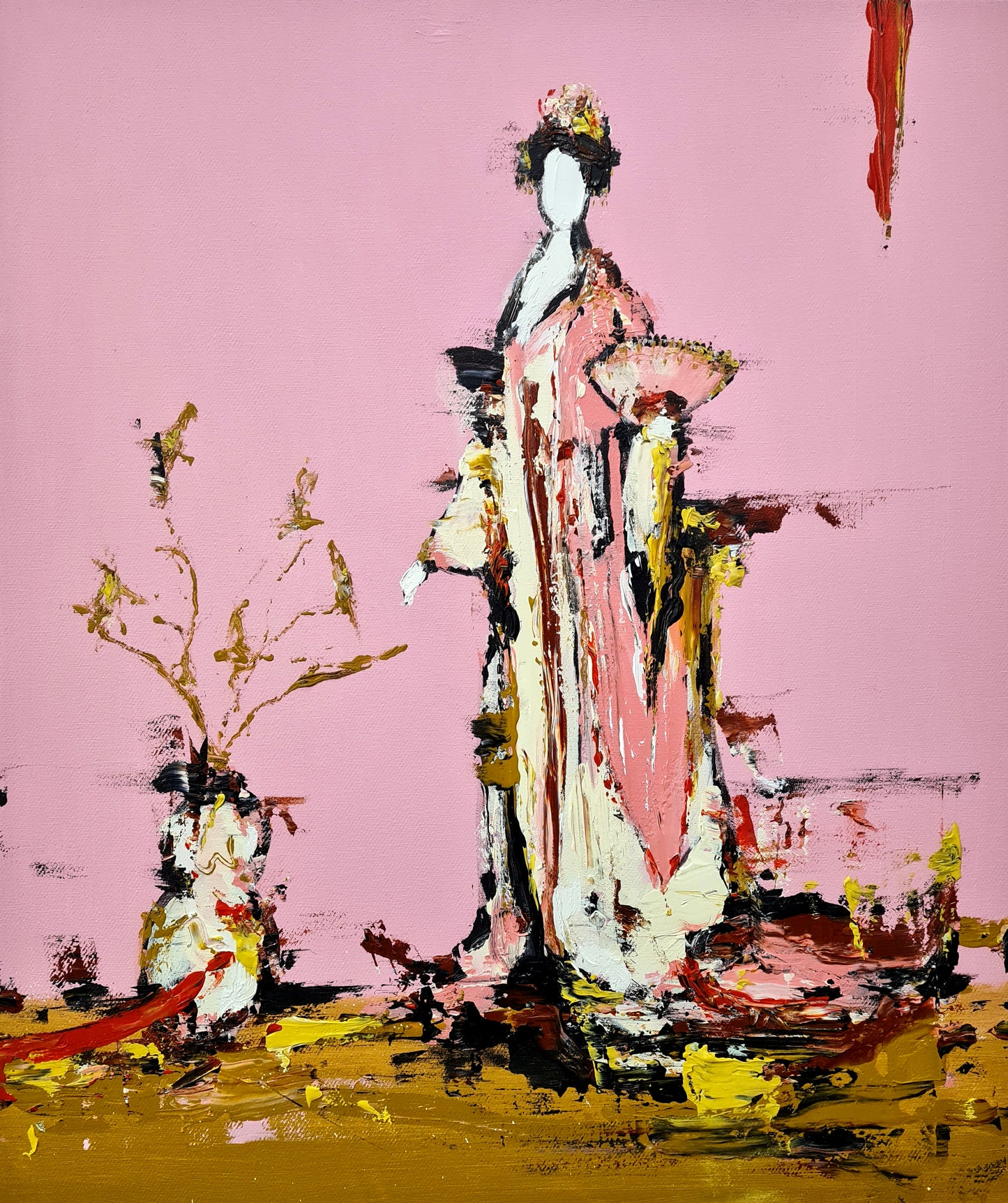 Geisha with birds | Lars Teichmann