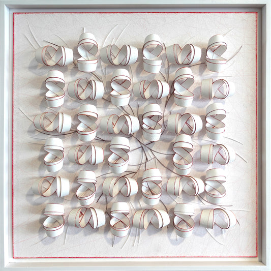 Knotung weiss-rot | Carola Weber-Schlak