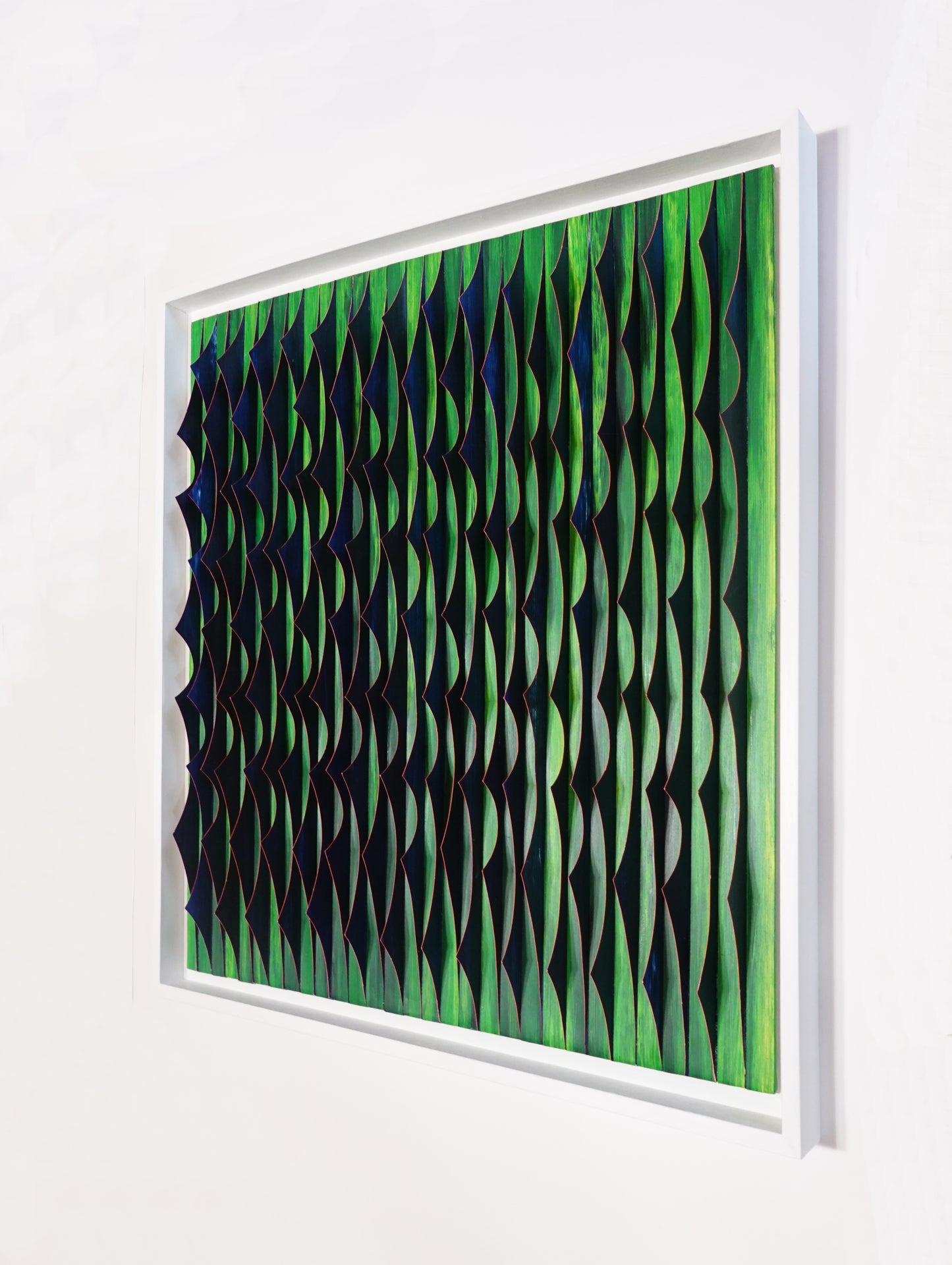 Ansichtssache 3 - Pink-Blau auf Grün | Carola Weber-Schlak