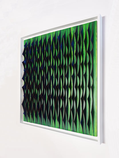 Ansichtssache 3 - Pink-Blau auf Grün | Carola Weber-Schlak