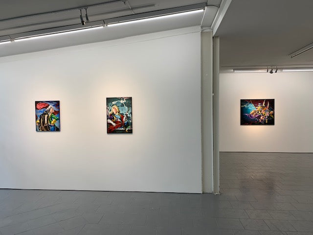 Die Ausstellung ›SATT‹ des in Berlin lebenden Künstlers Lennart Grau bei Galerie Lachenmann Art zeigt schwungvolle und farblich perfekt abgestimmte Bilder mit fließenden Formen und gekonnt gesetzten Strukturen. 6