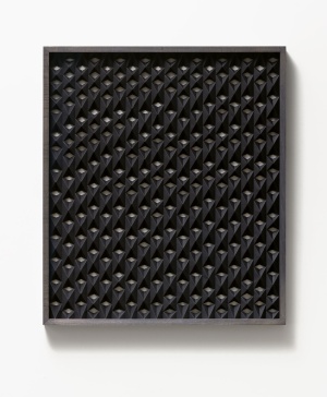 Jirka Pfahl, Analoge Faltung #5, Papierfaltung, 2019, 46 x 39,4 cm, gerahmt