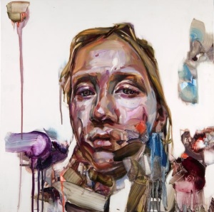 Justine Otto, unsa, 55 x 55 cm, oil on mdf, 2016