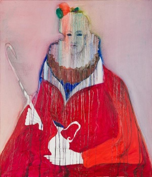 Yury Kharchenko, The Mirror, 2017, Öl auf Leinwand, 120 x 104 cm