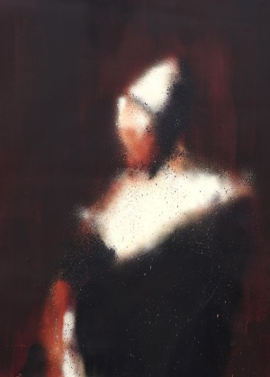 Lars Teichmann, Fade Portrait II, 2020, Acryl und Lack auf Leinwand, 130x95cm