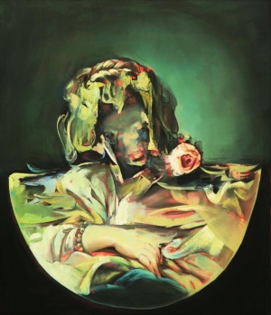 Andreana Dobreva, Die Süße, 2018, Öl auf Leinwand, 140x120 cm