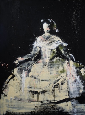 Lars Teichmann, Miss Verdi, 270x200cm, 2012, Acrylic and Varnish on Canvas, Lachenmann Art