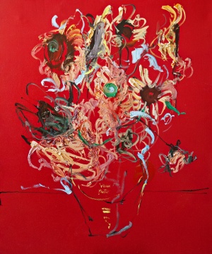 Jukka Rusanen, Vincents Bouquet, 2015, Oil on Canvas, 120 x 101 cm, Lachenmann Art