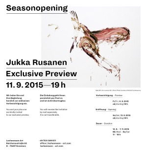 Preview Invitation Jukka Rusanen @ Lachenmann Art