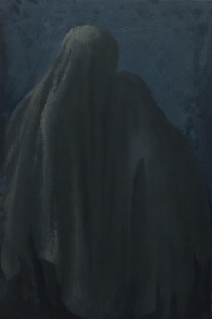 Zohar Fraiman, Trembling To This Denied Pleasure I, 75x50 cm, oil on canvas, 2015 