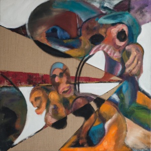 Alexander Iskin, Ceasarium, 2015, 120 × 120 cm, oil on canvas