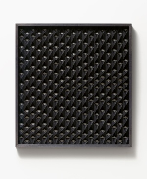 Jirka Pfahl, Analoge Faltung #3, 2019, Papierfaltung, 54,5 x 52 cm, gerahmt