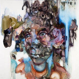 Justine Otto, sue, 55 x 55 cm, oil on mdf, 2016
