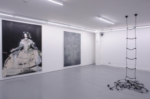 Installation View ›Grand Opening‹ with works by Lars Teichmann & Erik Andersen @ Lachenmann Art Konstanz