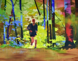 Minyoung Park, Waldläufer, 2016, 140x180 cm, Acrylic on Canvas, @Lachenmann Art 2016.JPG
