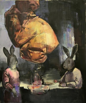 Andreana Dobreva, Erlösung des Fleisches, 2017, 150x130cm, oil on canvas