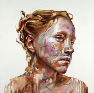 Justine Otto, enit, 55 x 55 cm, oil on mdf, 2016