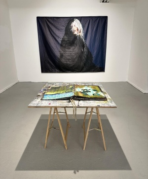 Stefanie Scheurell & Robert Ritter: Installation View ›INKARNAT‹ at Lachenmann Art Gallery Frankfurt, 1