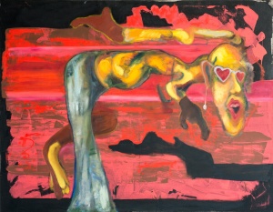 Alexander Iskin, Snake Driver, 2015, 130 × 180 cm, oil on canvas